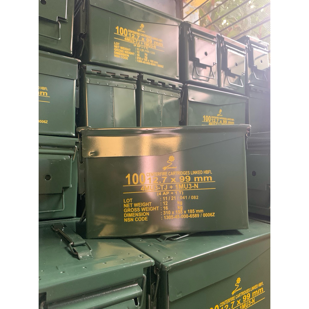 BOX AMUNISI PINDAD ORIGINAL – KOKOH, UNIK & MULTIFUNGSI