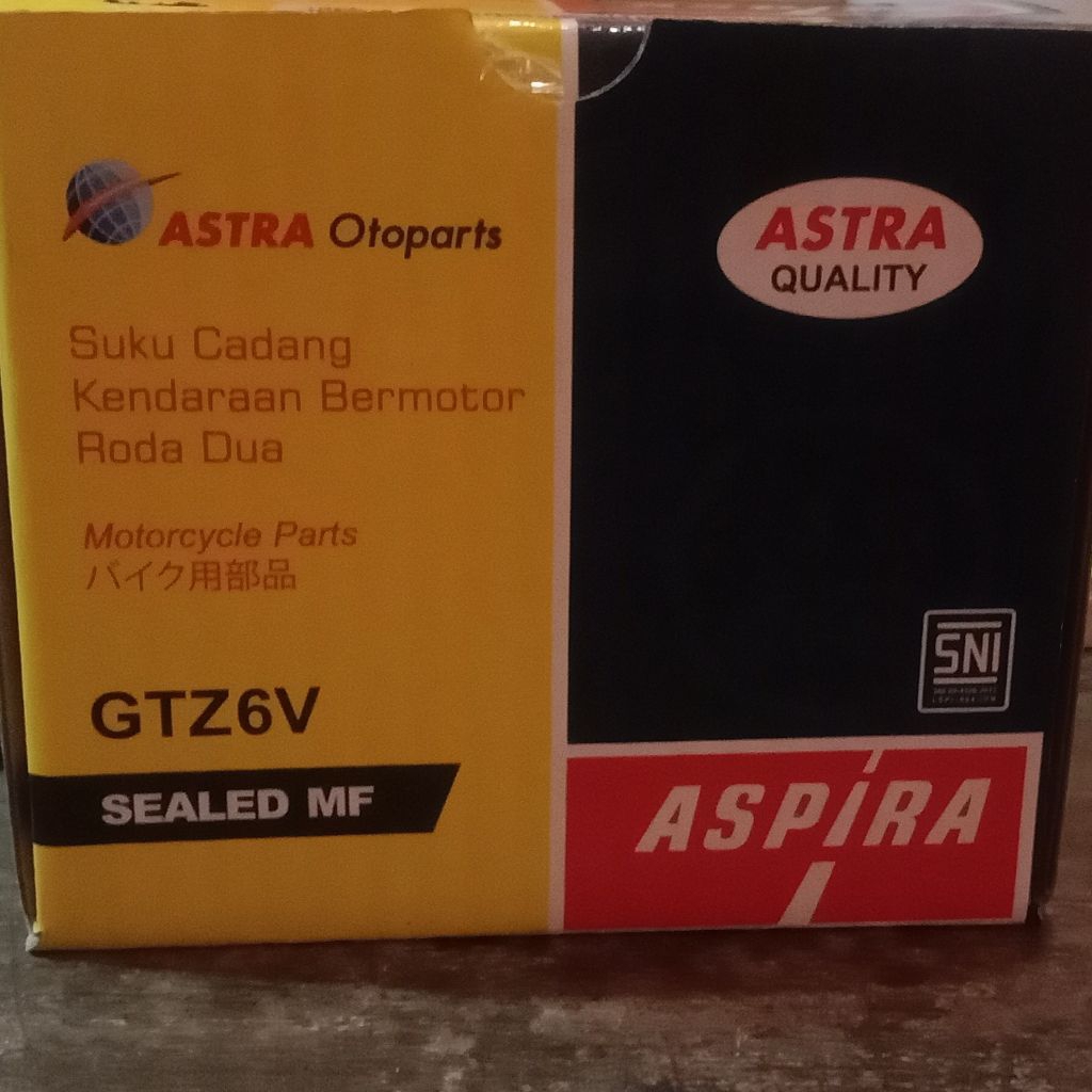 Aki Motor Aspira GTZ 6V