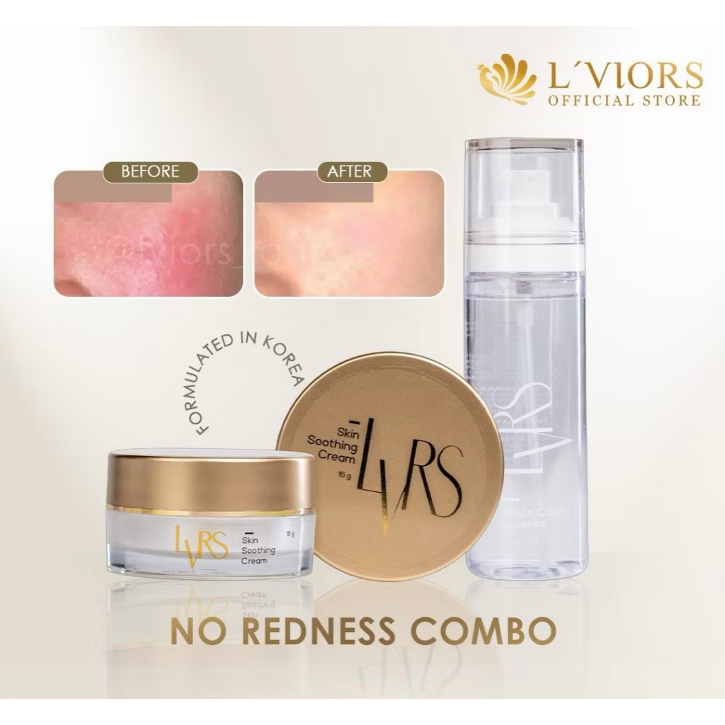 LViors BEST Combo Shooting Cream with White Clear Essence Meredakan Kemerahan maupun Kulit iritasi E