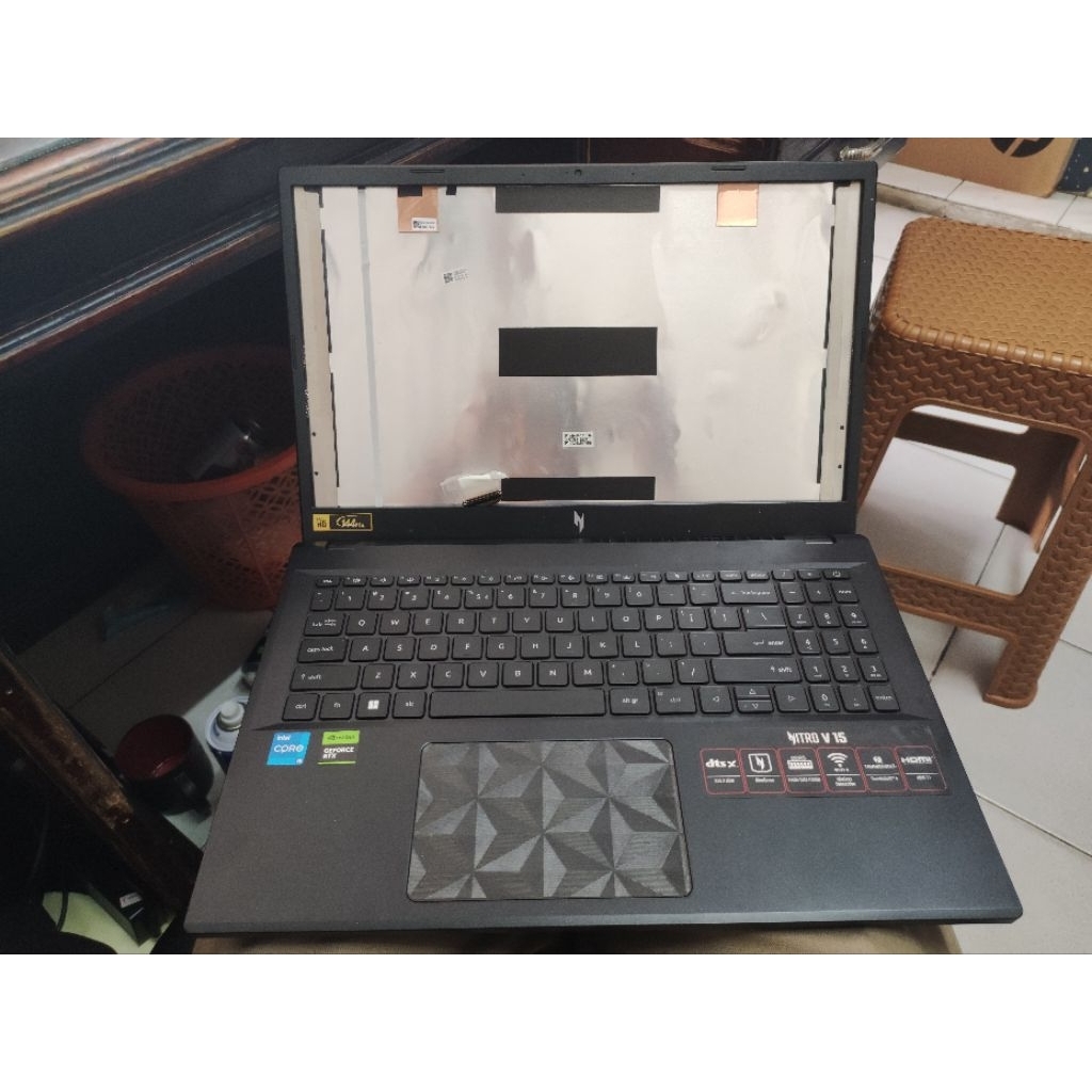 LAPTOP GAMING ACER NITRO V15 I5 GEN 13  VGA RTX2050 4GB (CASING + BATRAI + MOBO PERAWAN MATOT) NO RA