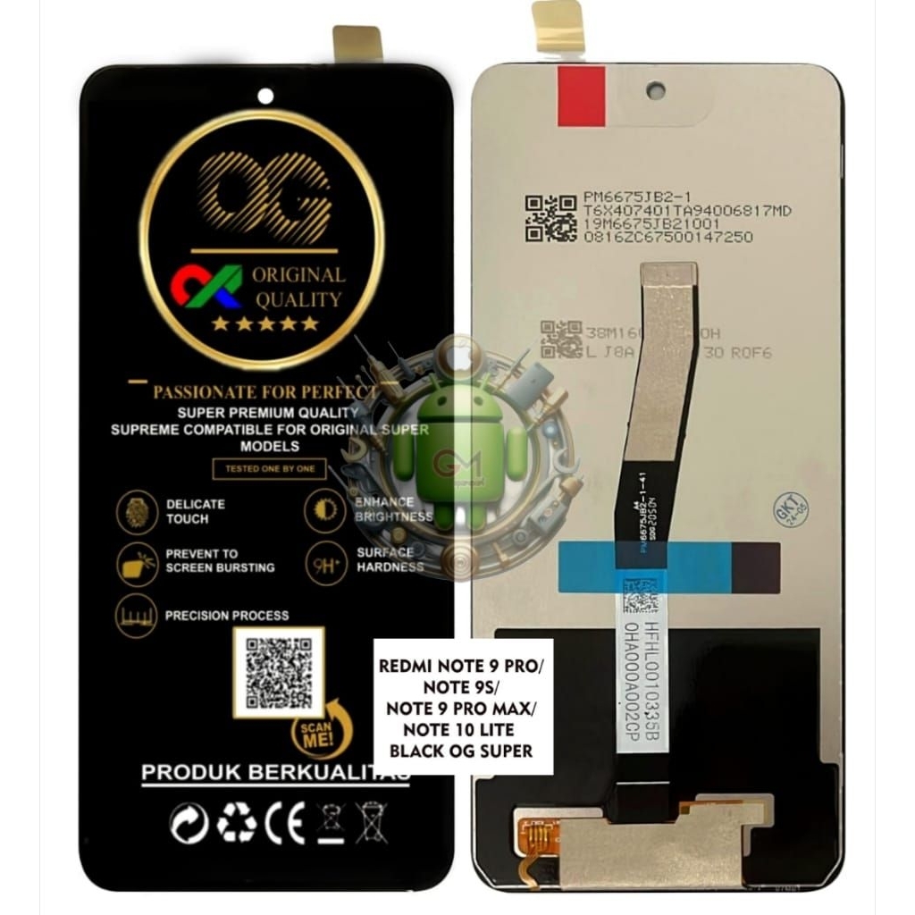 LCD REDMI NOTE 9 PRO/LCD TOUCHSCREEN REDMI NOTE 9 PRO/NOTE 9S/NOTE 9 PRO MAX/NOTE 10 LITE FULLSET OR