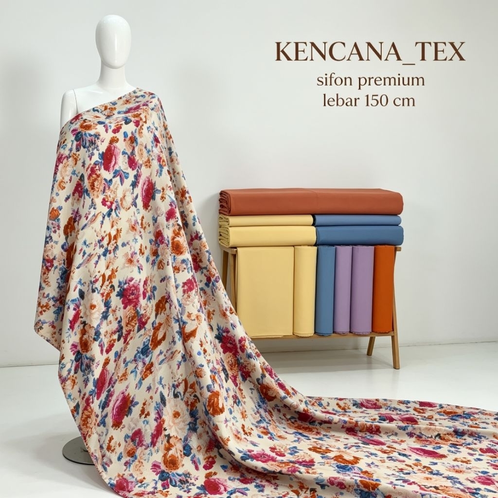 kain chiffon fine - kain chiffon motif - kain chiffon - kain chiffon motif premium -[CKL001]