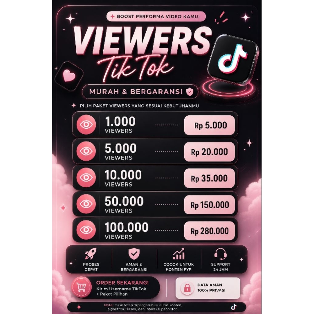 Viewers TIKTOK Fast and Permanent