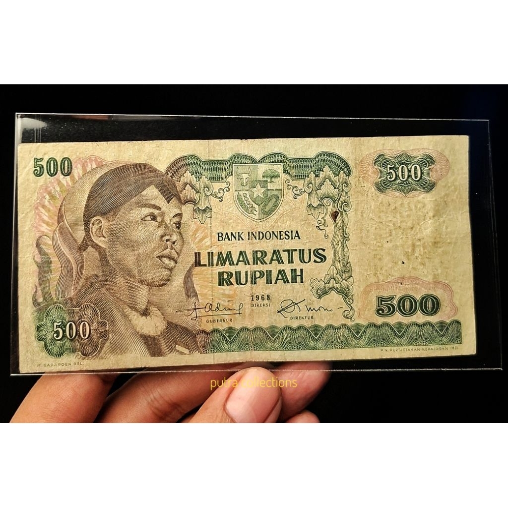 Uang 500 Rupiah Sudirman Tahun 1968 asli