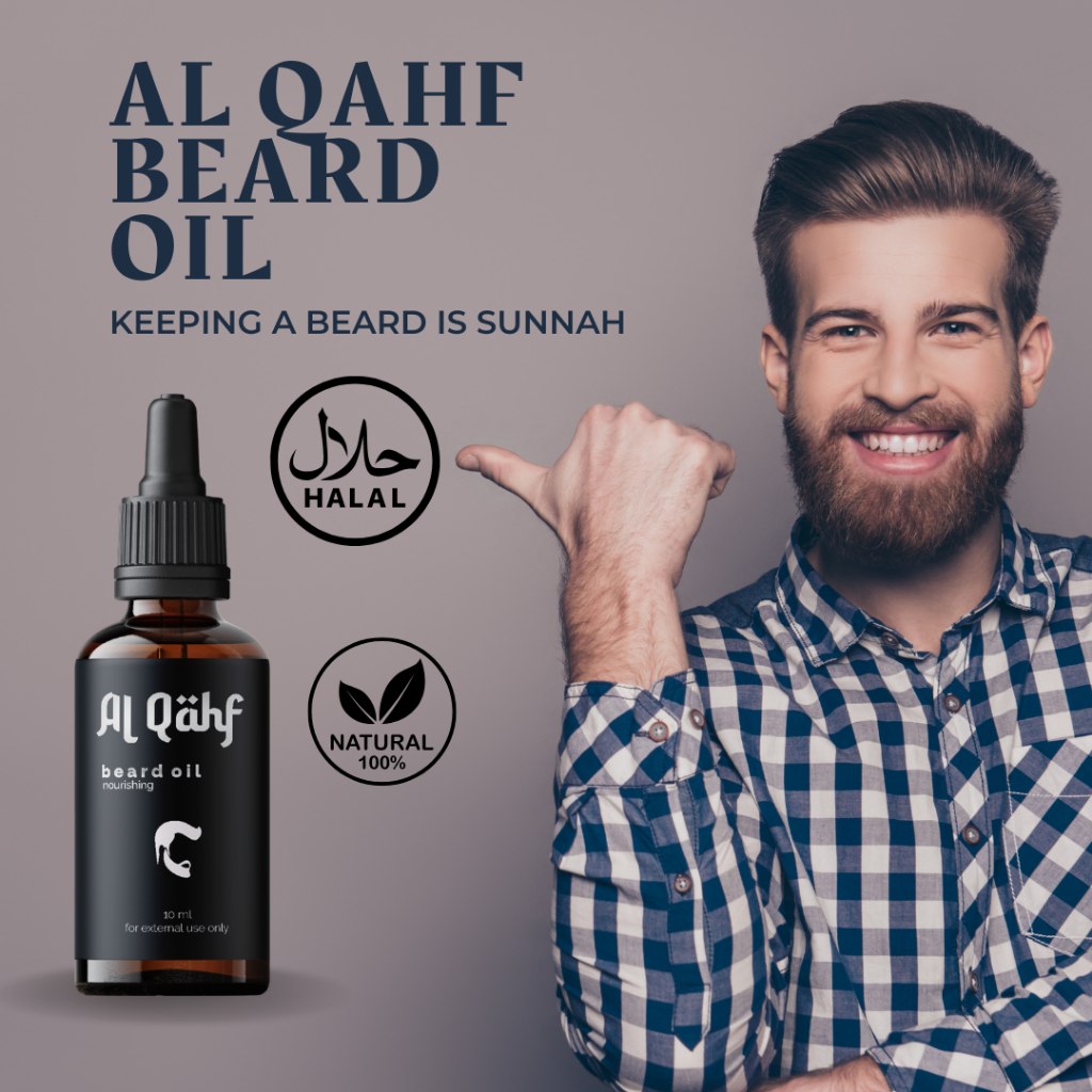 Beard Oil Al Qahf 100% Original - Melebatkan dan Mempercepat Pertumbuhan Jenggot Jambang Kumis Alis 