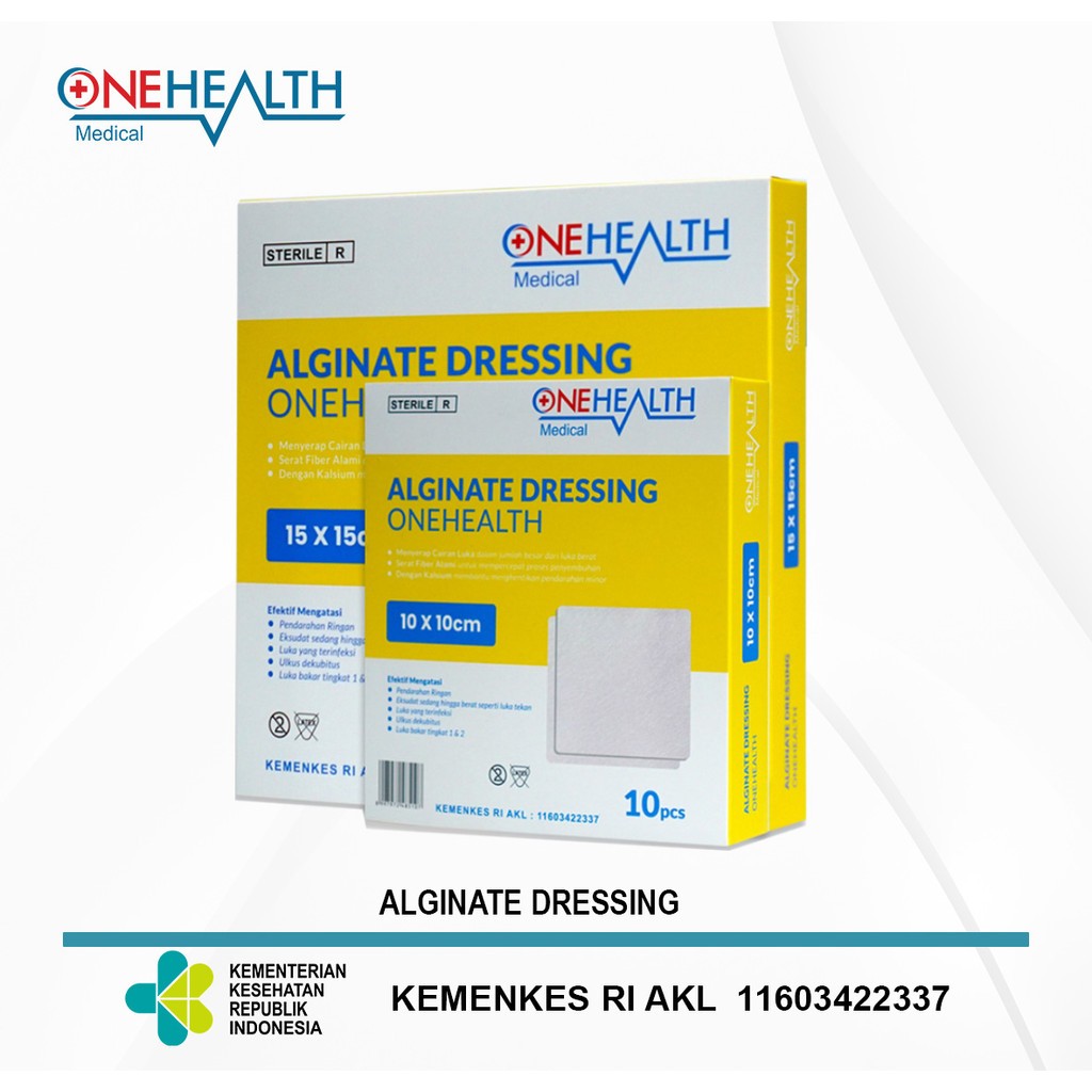 Alginate Dressing Onehealth - Rawat Luka kemasan box