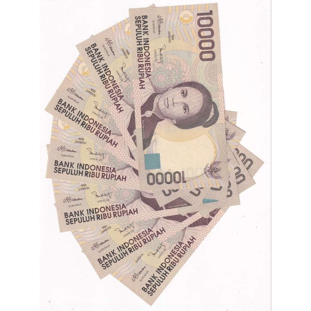 Uang Kuno 10000 Rupiah Cut Nyak Dhien 1998 UNC/GRESS