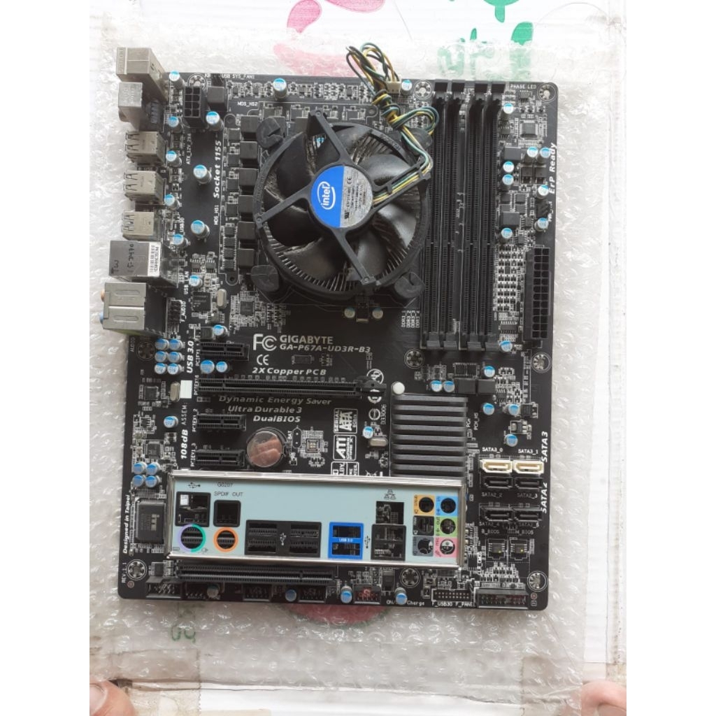 Paketan intel h68 gigabyte i5-3470 Fan