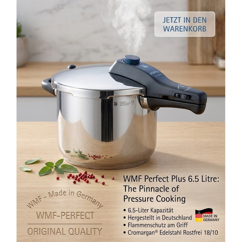 WMF 6.5 ltr Perfect Panci Presto Dengan Flame Guard original