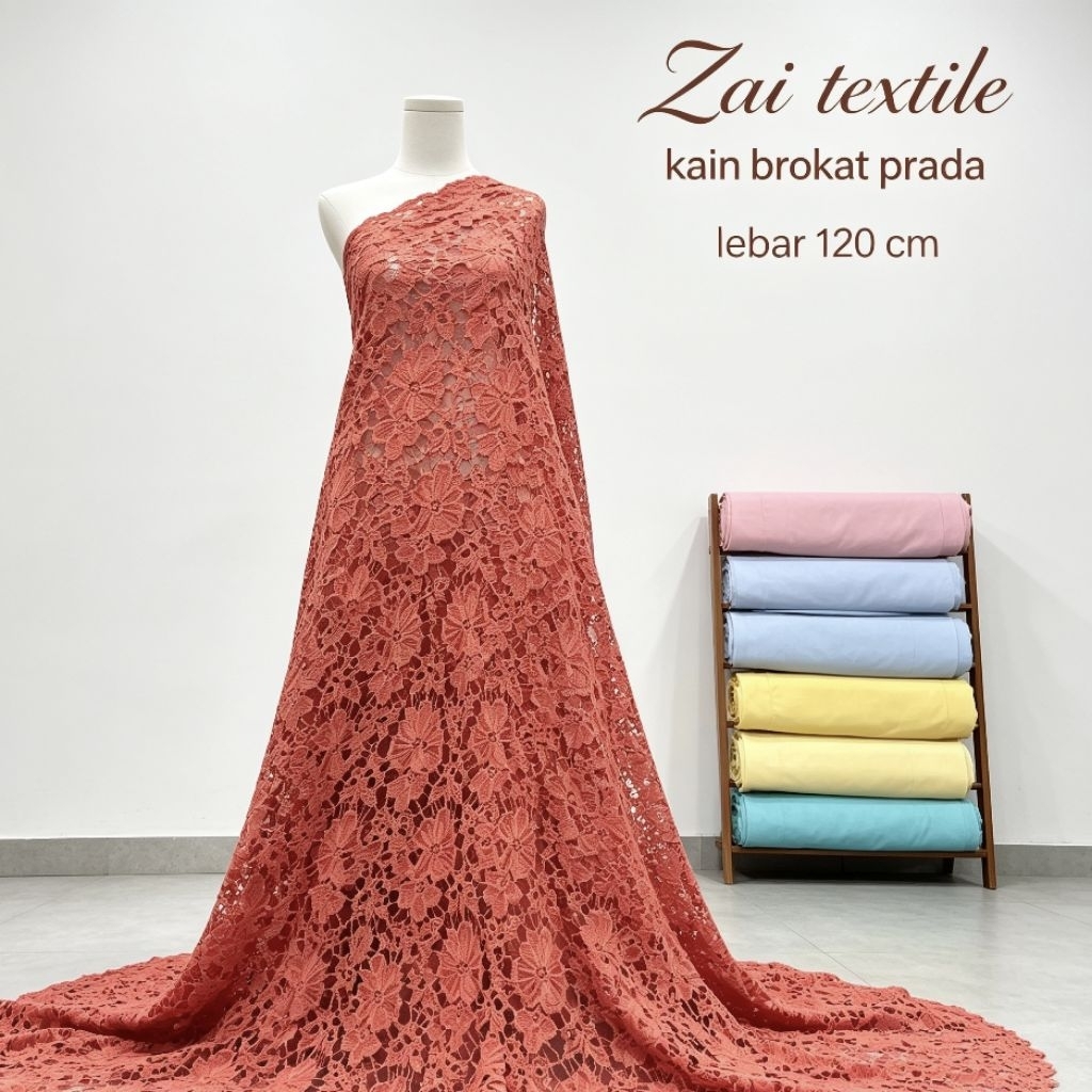 kain - kain prada - kain brokat prada - kain brukat prada