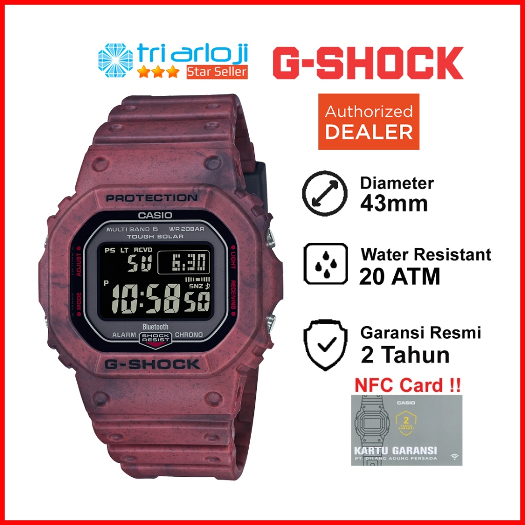 Casio G-SHOCK GW-B5600SL-4DR Jam Tangan Pria Digital Bluetooth GWB5600 GSHOCK GW-B5600SL-4 GW B5600S