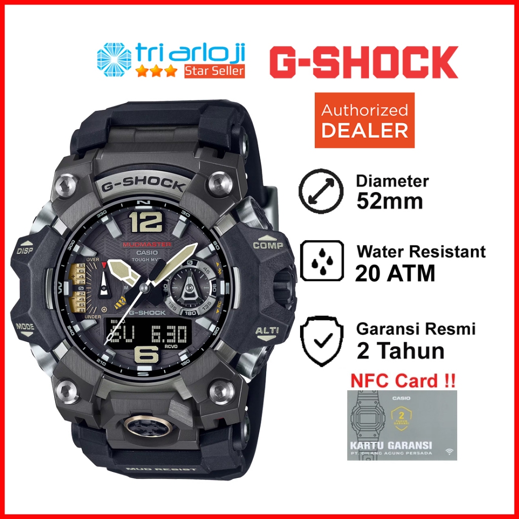 Casio G-SHOCK GWG-B1000-1ADR MUDMASTER GSHOCK Jam Tangan Pria GWGB1000 GWG-B1000-1A GWG B1000 1ADR