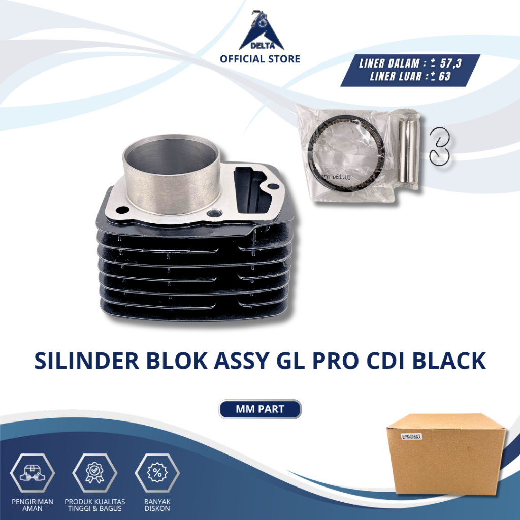 SILINDER BLOK ASSY GL PRO CDI BLACK – GL MAX SERIES CYLINDER BLOK BORING SEHER SET GL PRO CDI 144CM