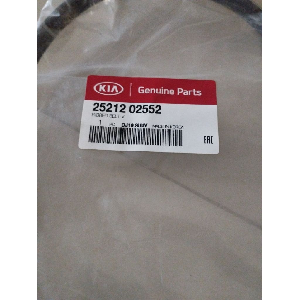VAN BELT ALTERNATOR KIA PICANTO