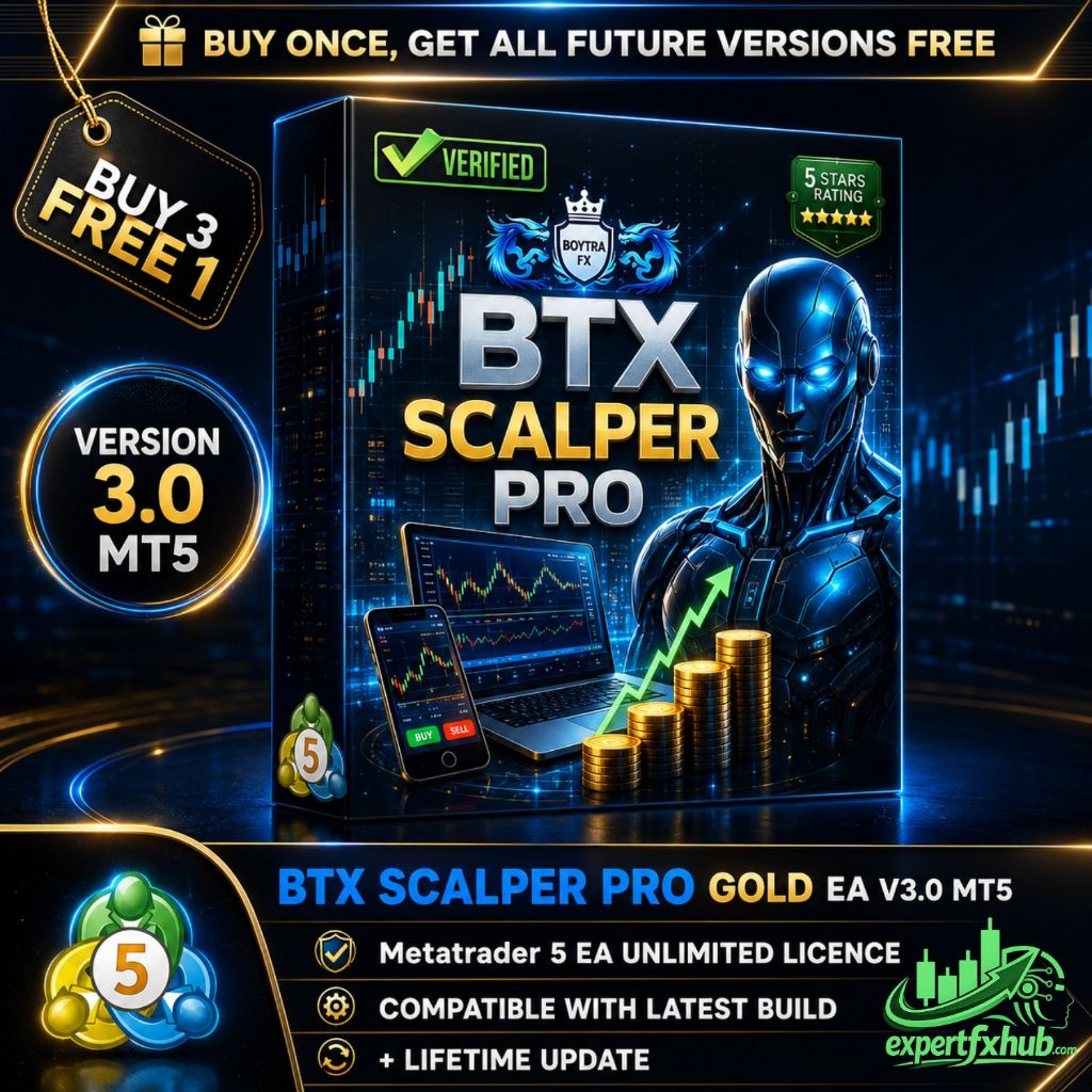 v3.0 BTX Scalper Pro Gold EA Metatrader 5 Expert Advisor, scalping trading bot unlimited licence and