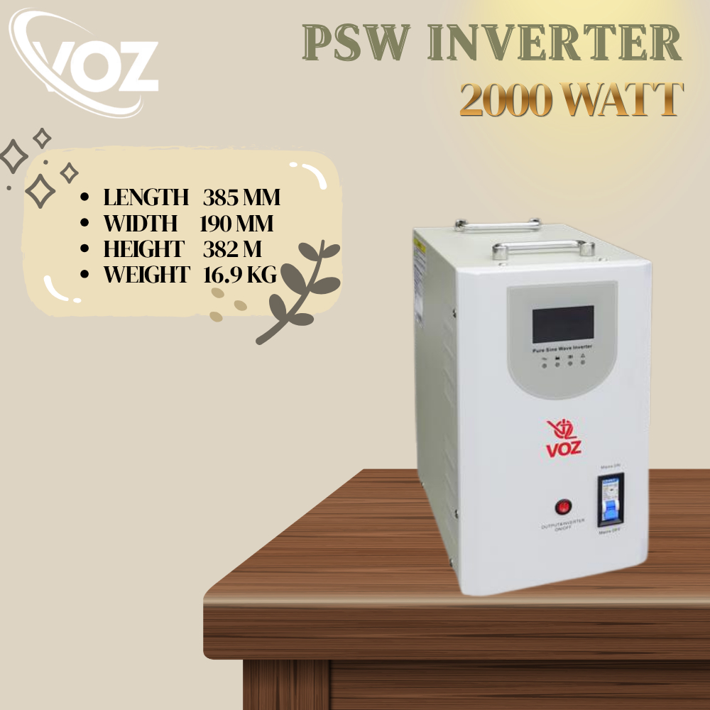 Voz inverter PSW 2000 Watt - Inverter Pure Sine Wave