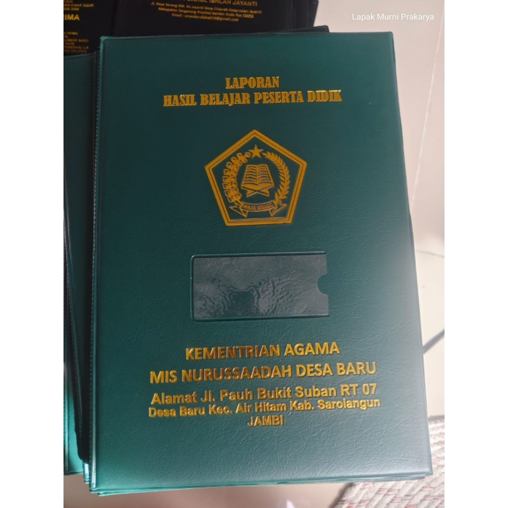 Map Raport isi 6lembar Design custom