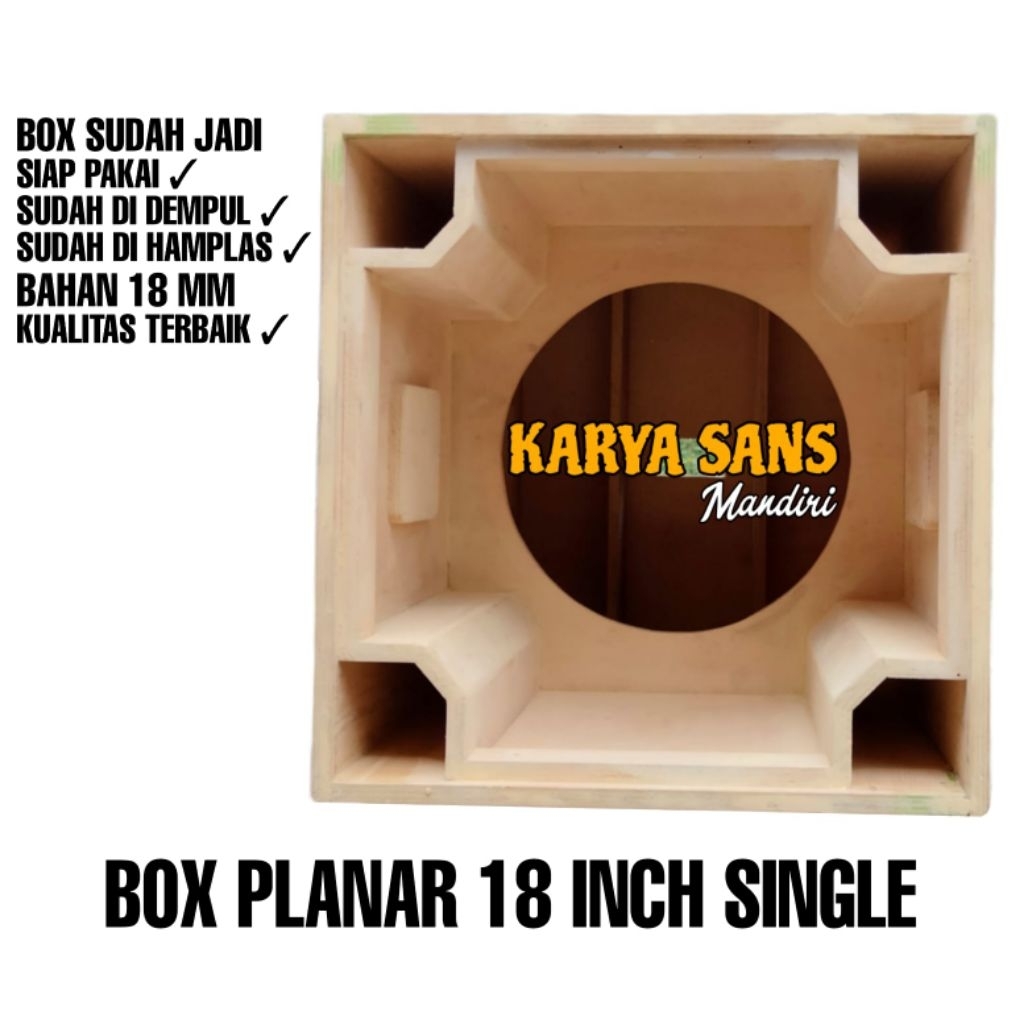 Box speaker planar 18 inch mentahan