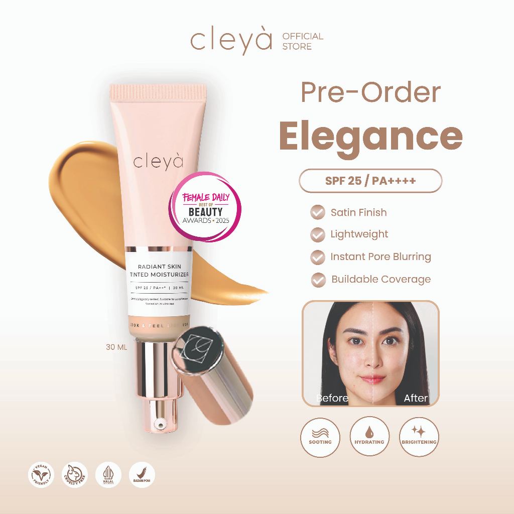[PRE-ORDER]  Cleyà Radiant Skin Tinted Moisturizer - Elegance