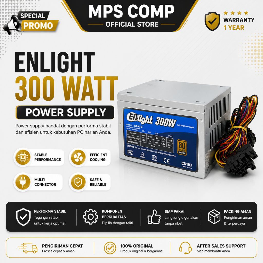 Power Supply Enlight 300 watt