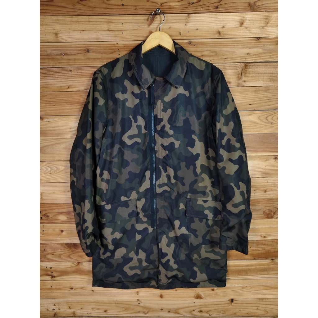 KAI AAKMANN CAMO REVERSIBLE PARKA JACKET SIZE M to L, LD 110