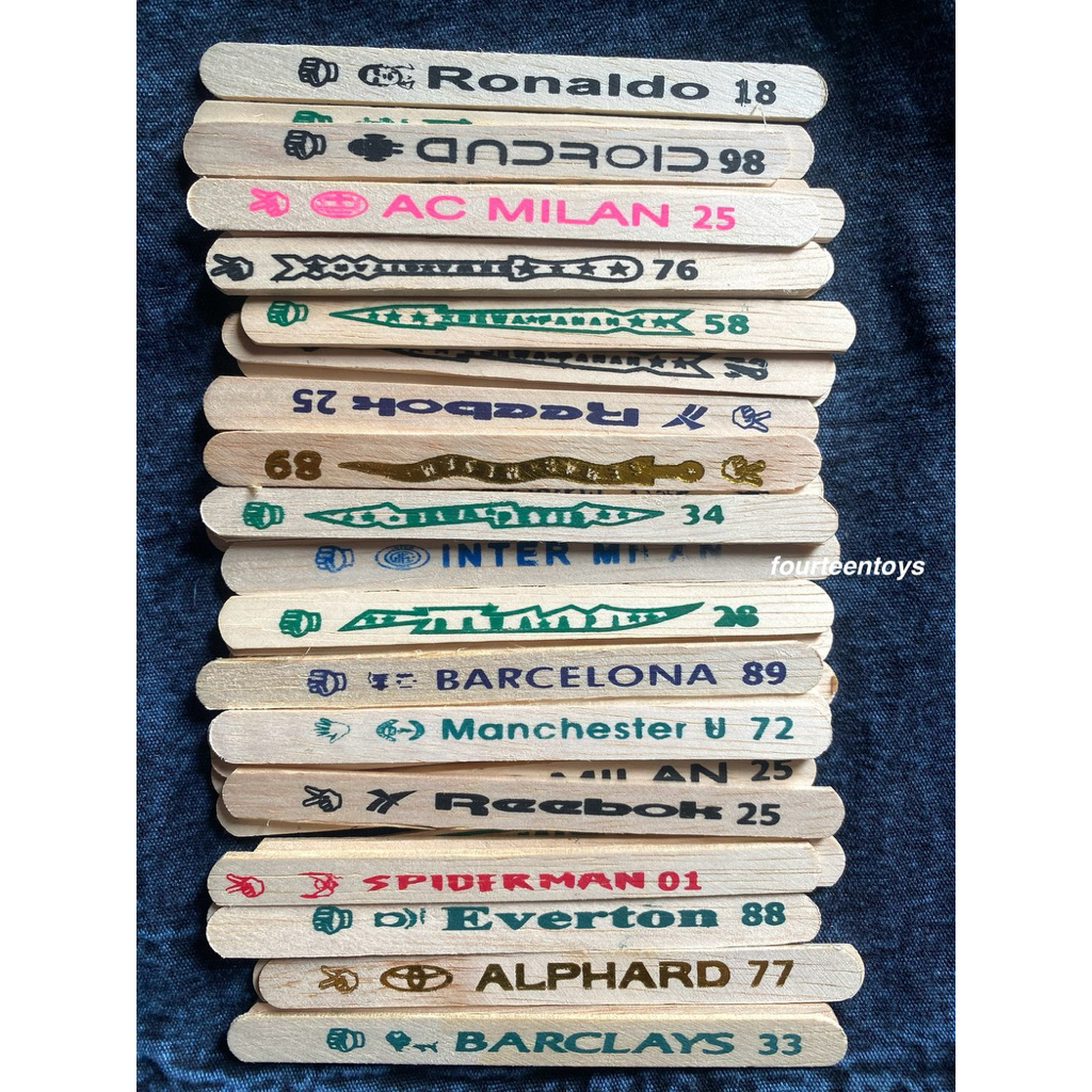 Mainan Stik Kayu Sablon Isi 50Pc