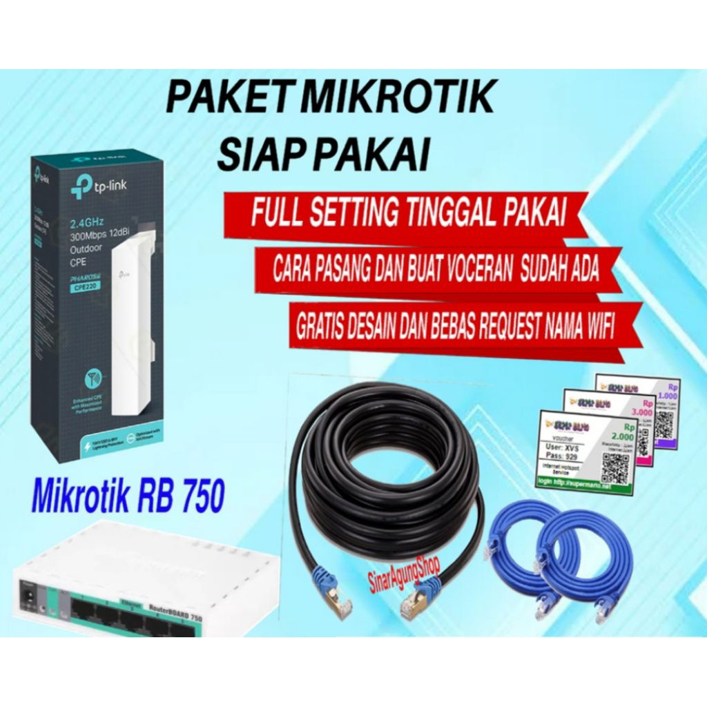 PAKET LENGKAP USAHA WIFI
