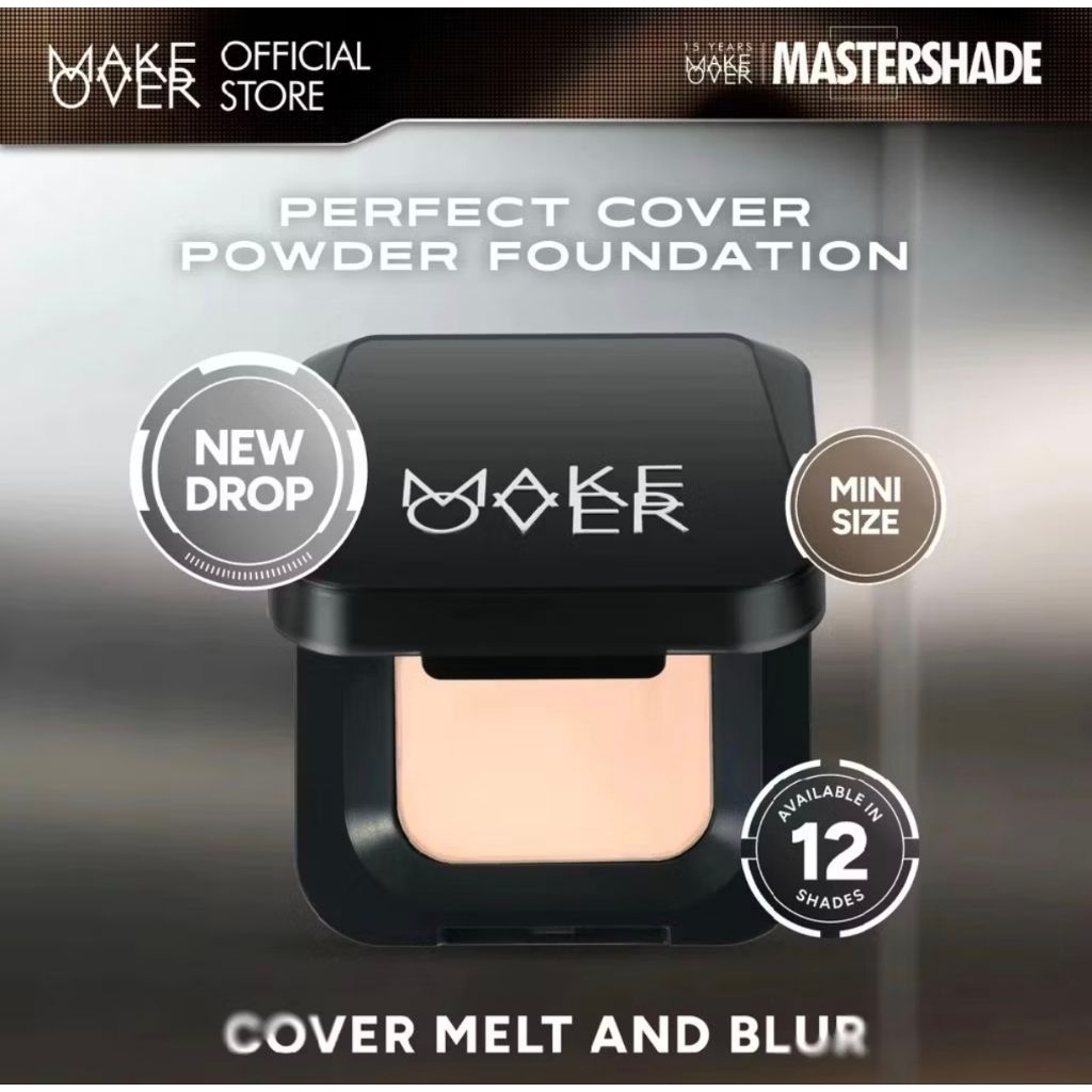 Bedak Padat Make Over Perfect Cover Two Way Cake Compact Powder
