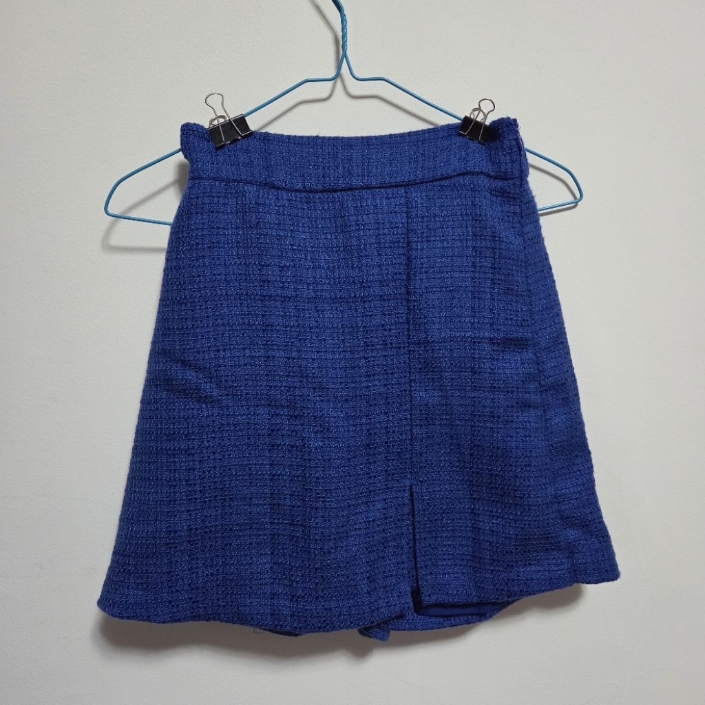 Her Apparel Royal Blue Skort with Pockets and Inner Lining Furing (Preloved)