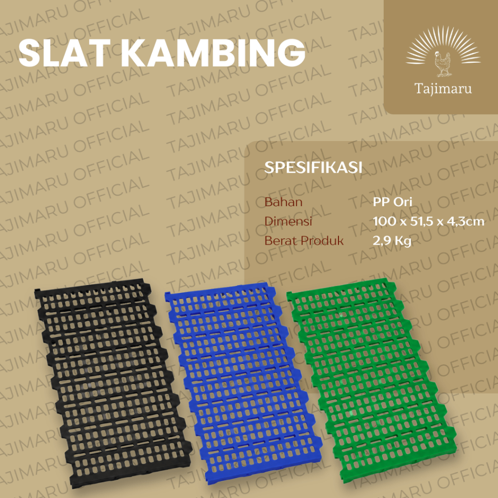 Slat Kambing Hijau 50*100 / alas kandang lantai kandang kambing domba babi kelinci