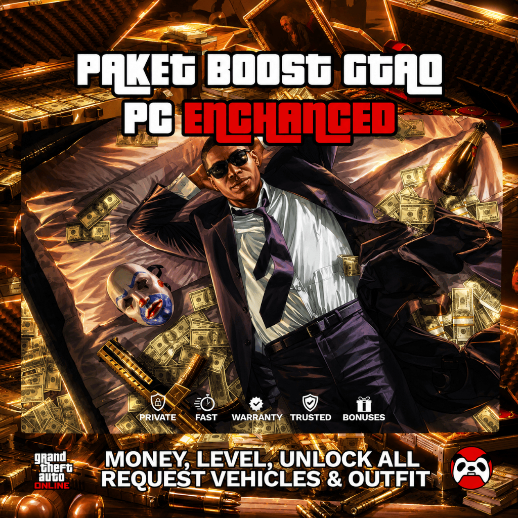 [PROMO] Paket Game Boost GTA V Online PC Enhanced, Unlock All, Money, Rank Unlock