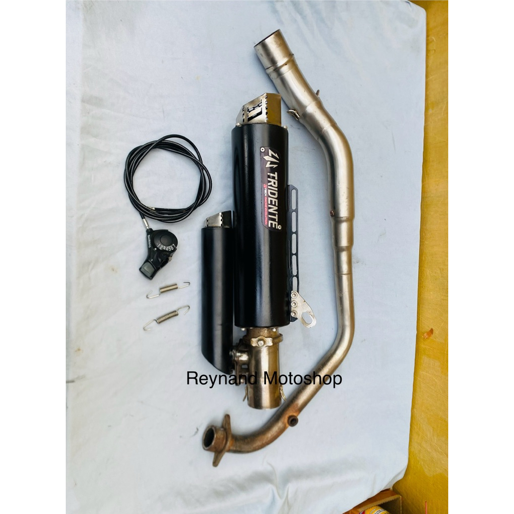 Knalpot 3 Suara Tridente F23 Tridente F20 Raptor Fullsystem Cbr150r cb150r