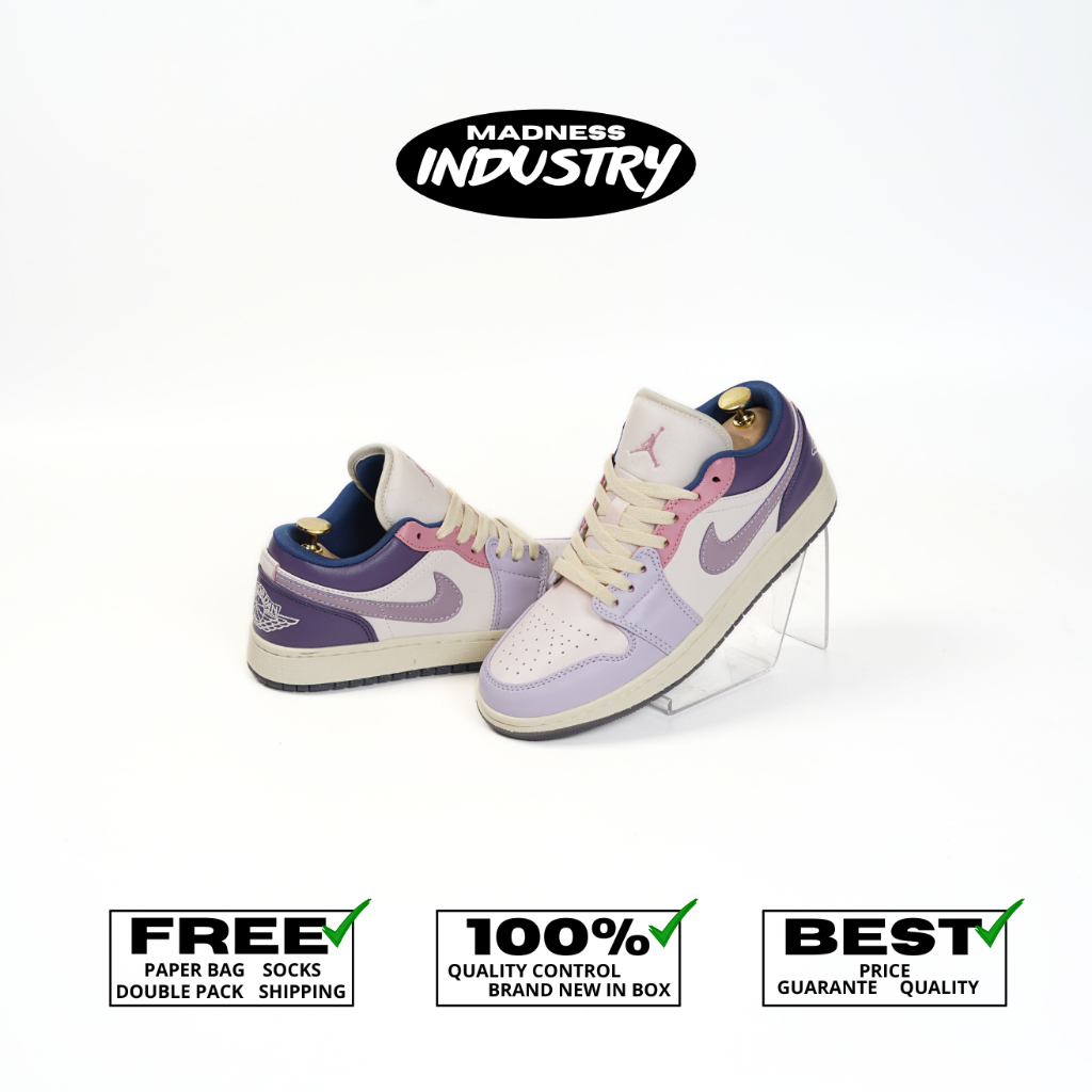MADNESS - AJ 1 Low Purple Rose Violet & All Colors 100% BNIB Women's