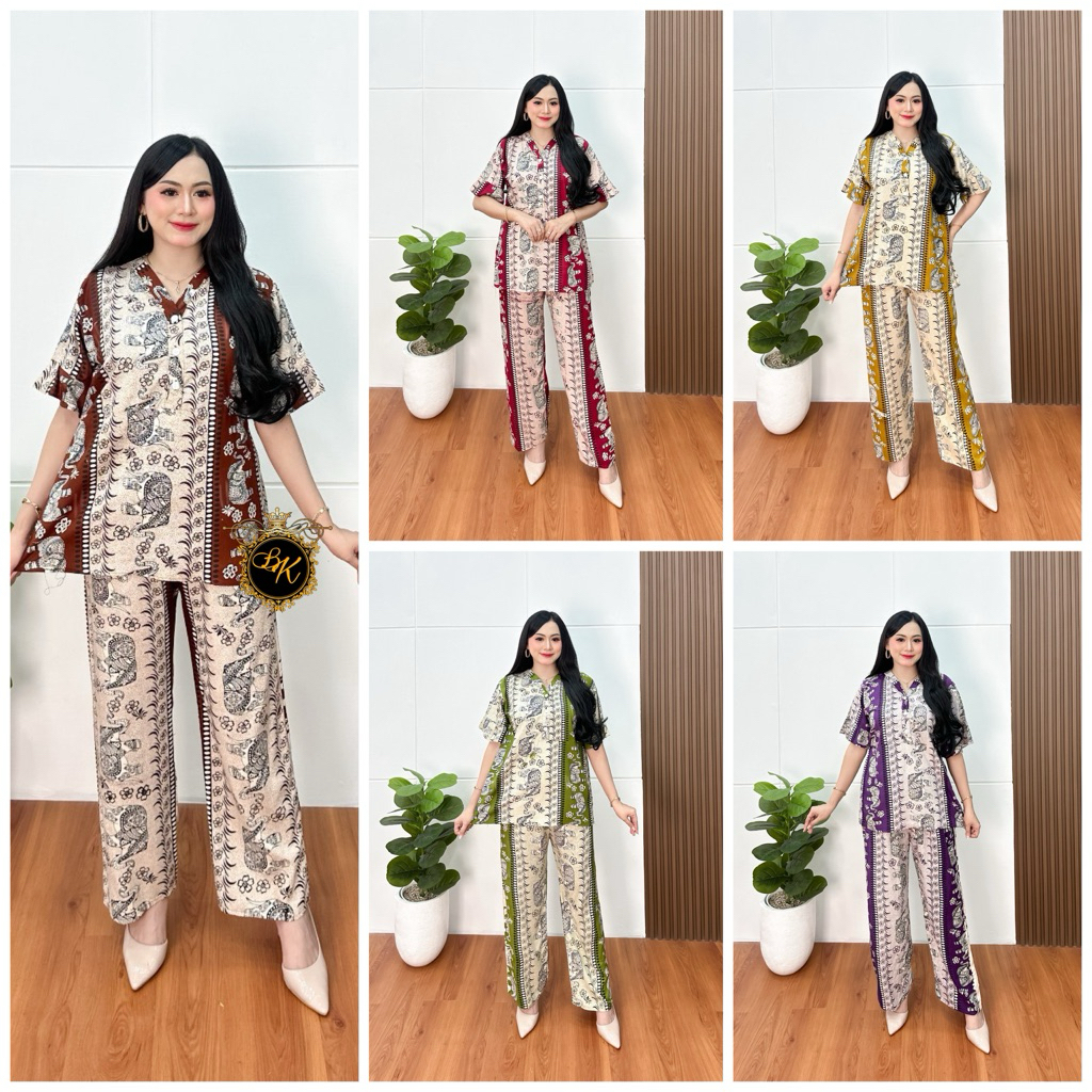 Setelan Lengan Pendek Wanita| Set Pajamas Lengan Pendek| Setelan Pajamas Wanita| Setelan Rayon Lenga