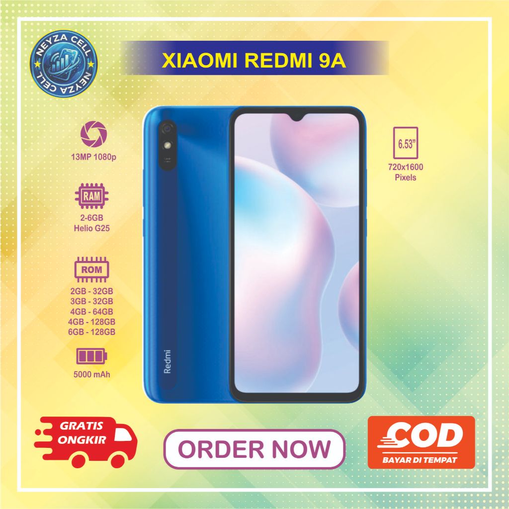 HP XIAOMI REDMI 9A Normal second siap pakai