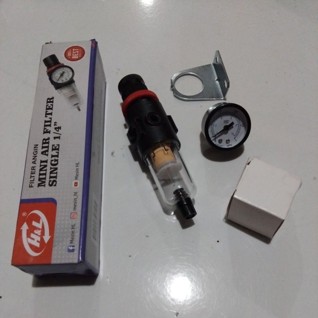 Mini Air Filter Single 1/4Inch / Filter Angin Kompresor/Compresor Hnl / Air Filter Compresor/Kompres