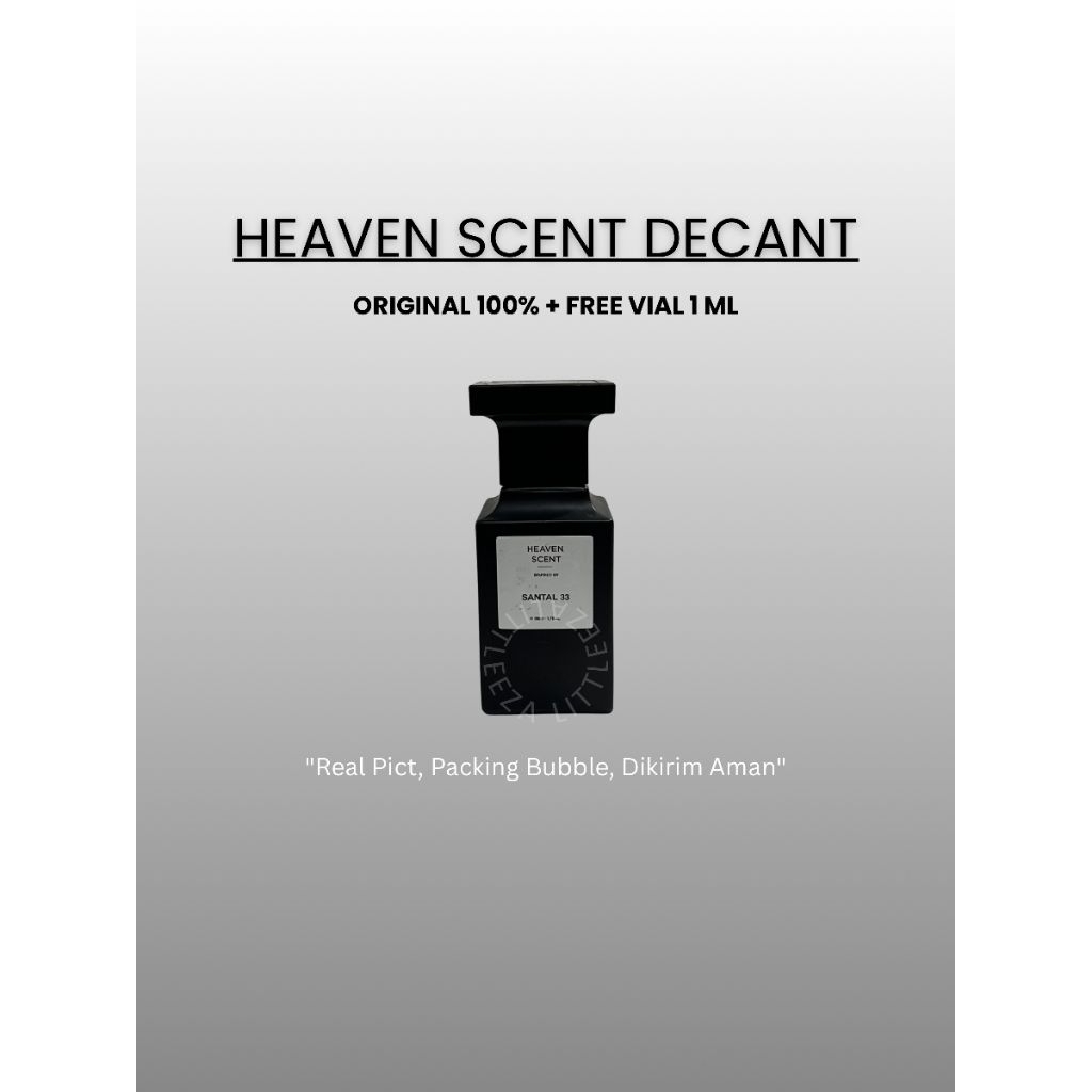 Parfum Decant Heaven Scent Santal 33 2ml 5ml 10ml free Vial 1ml