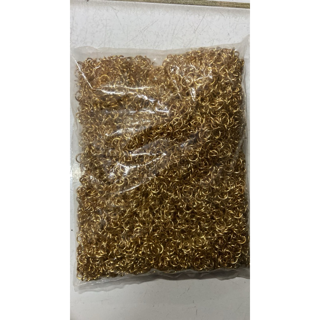 [50 gram] ring o jumper buka tutup tebal 8mm GOLD tebal 1.2mm premium emas ring pengait gantungan