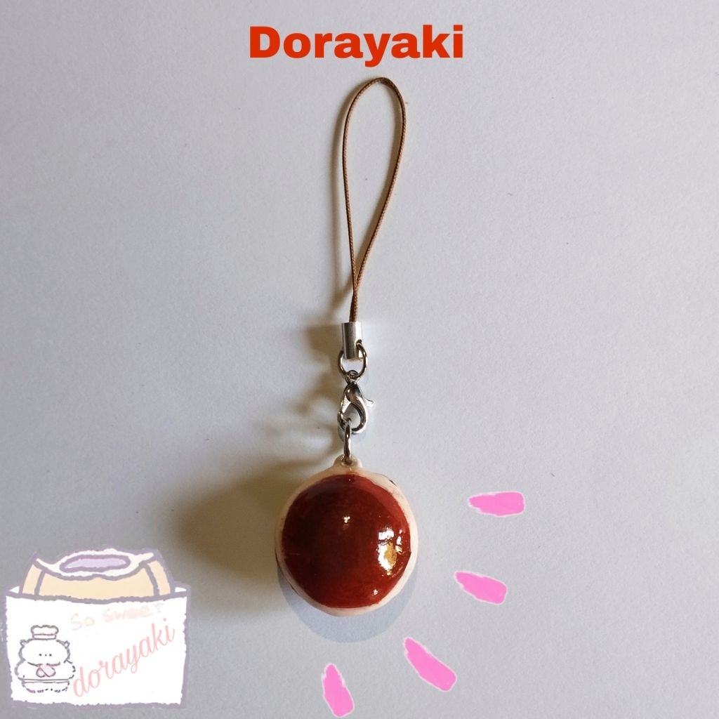 Gantungan Kunci Makanan Handmade | Dorayaki, Pretzel, Blueberry Pie