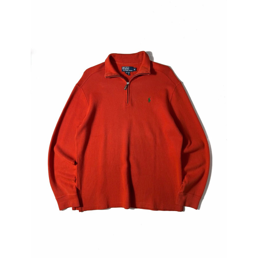 Half zip Knit RL( Ralph Laurent) Orange