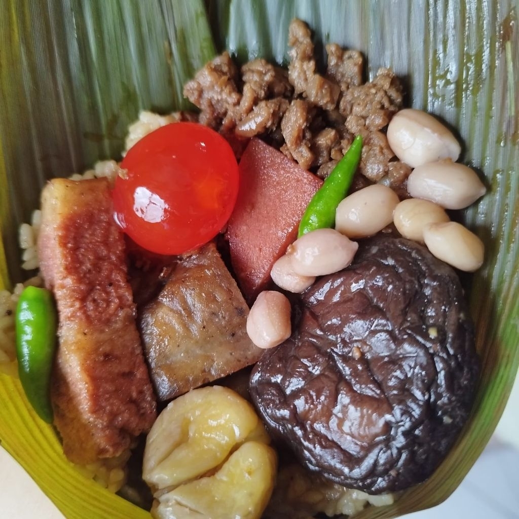 Bakcang Bacang Vegetarian Isi Komplit/ Bakcang Medan Komplit