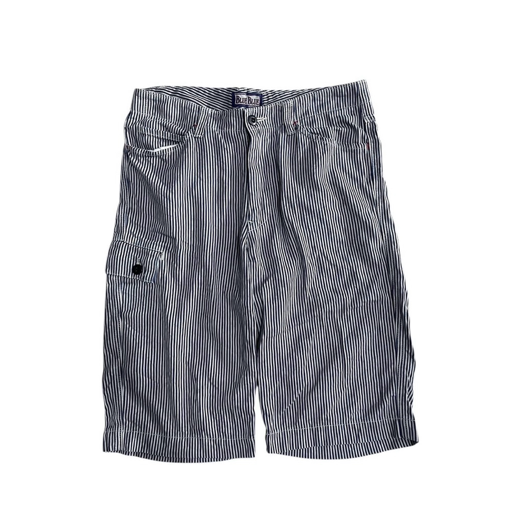 KODE:318-SHORTPANTS HICKORY CARGO BRAND BLUEBLUE