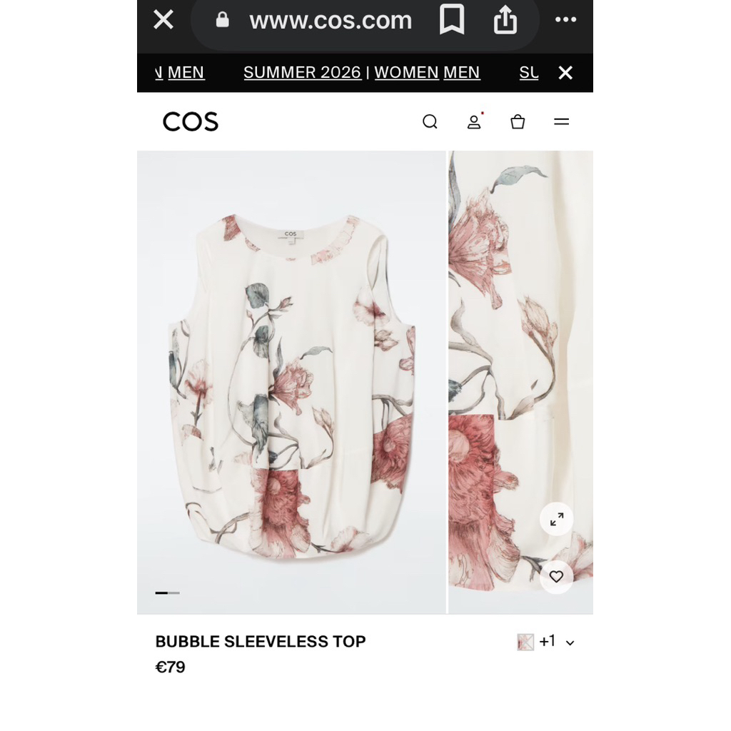COS bubble sleeves top