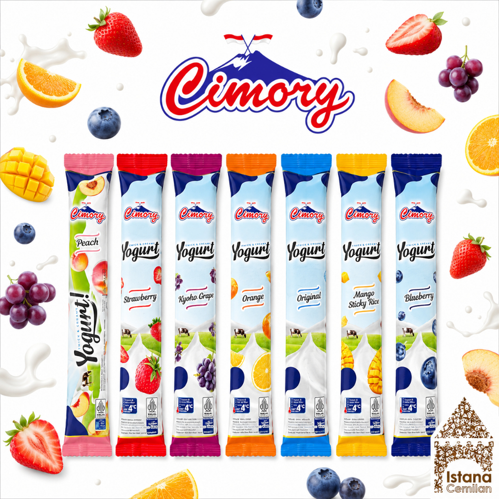 Cimory Squeeze Stick Yoghurt / Yogurt Stik Cipung Istana Cemilan 40 Gram