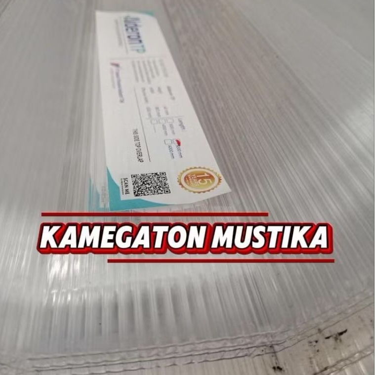 Atap Alderon Transparan Double Layer 4 Meter