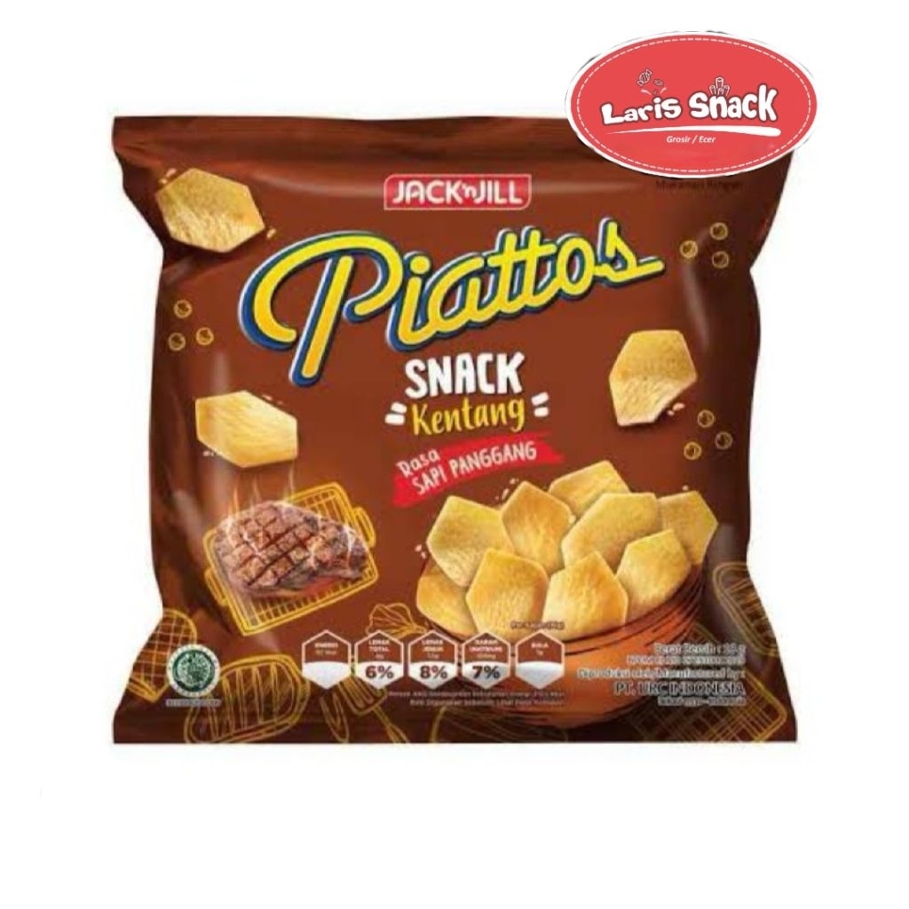 Piattos Snack Kentang Jack n Jill Piatos Renceng 13gr (Isi 10 Pcs)