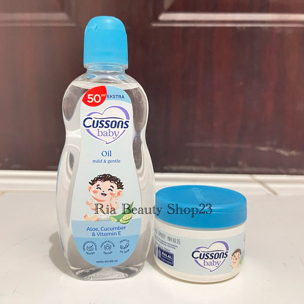 Paket Cussons Baby 2in1 Cussons Baby Oil Mild 50+50ml & Cussons Cream 50g