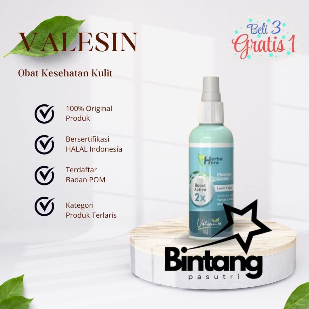 Valesin Untuk Kulit Herba Hero Asli