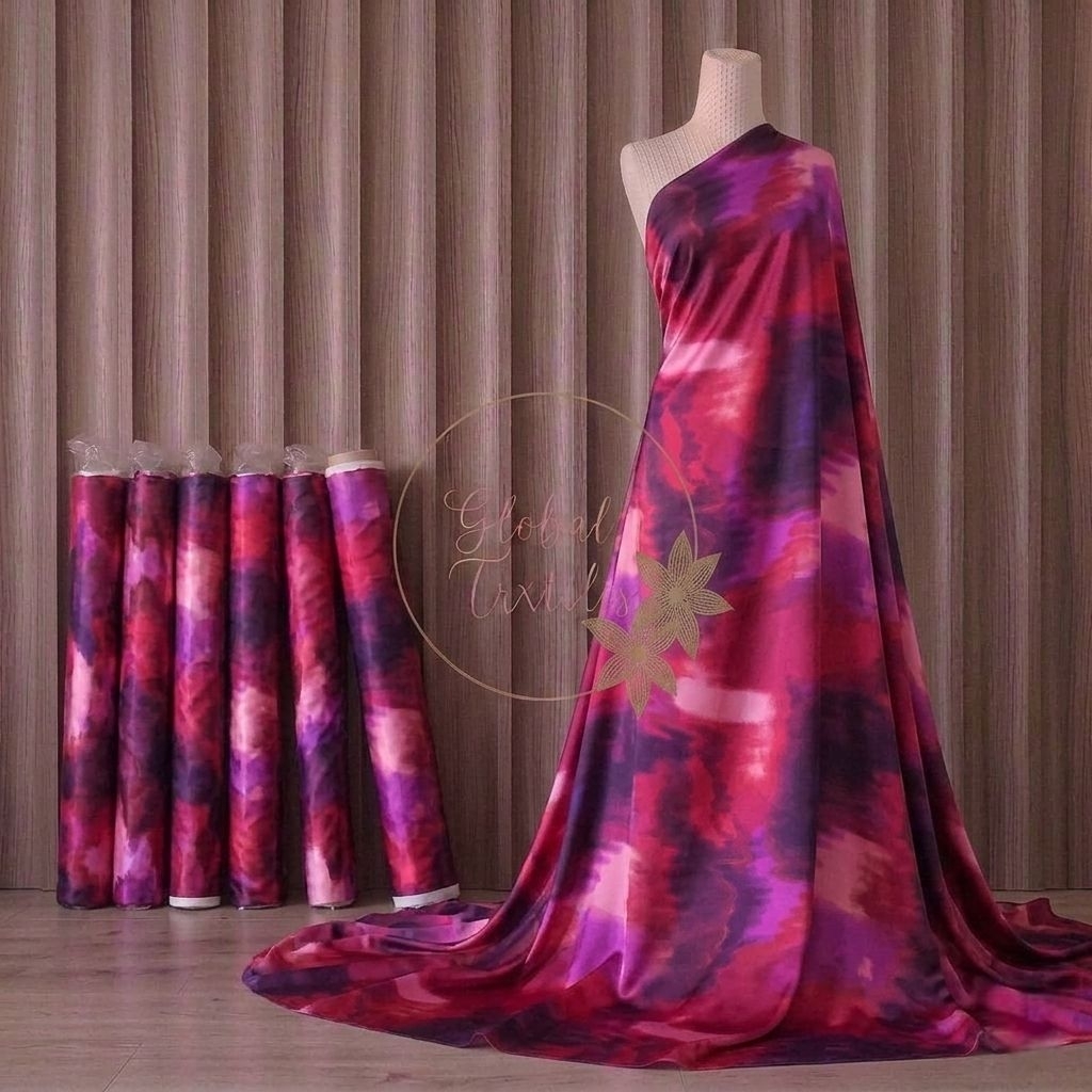 kain armany silk motif gradasi premium - kain armany silk original - kain armany style tayday - kain