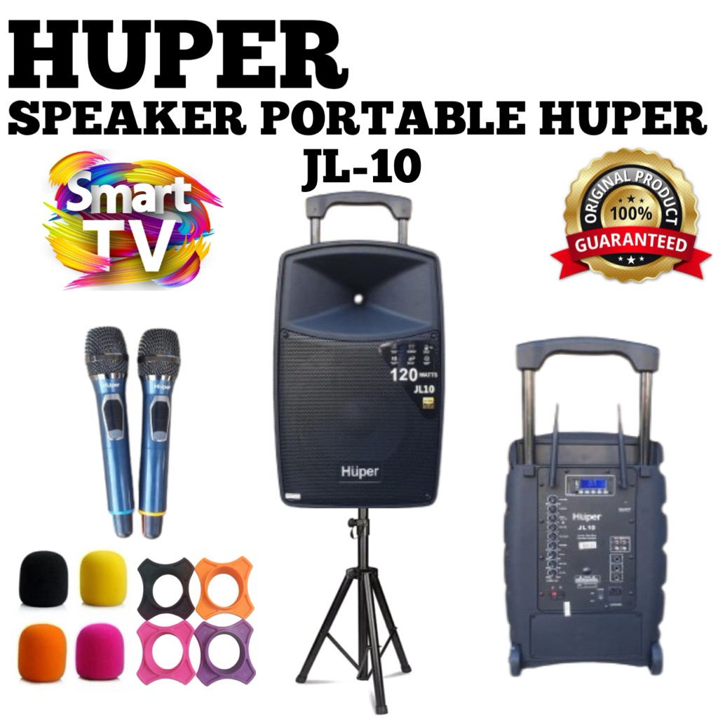 Speaker Portable Huper JL10 Original Speaker 10inch Garansi resmi